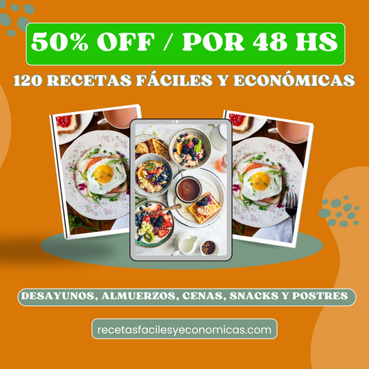 Ebook Fácil y Delicioso – 120 Recetas Rápidas y Económicas